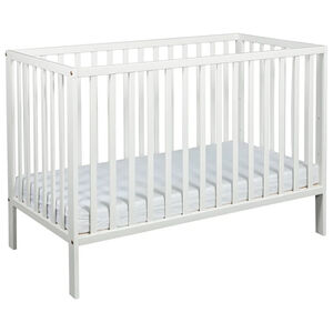 Lit Alva sommier réglable en hauteur 60/120 Blanc 