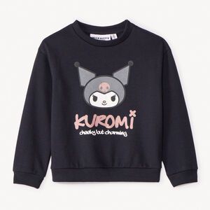 Sweat en molleton uni à print Kuromi pour fille  