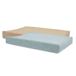 Housse matelas à langer éponge 2 unités 50x70cm Sea green/Biscuit 