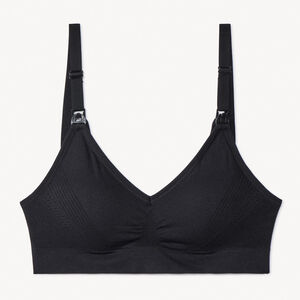 Brassière d'allaitement sans coutures et réglable unie 