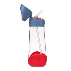 Gourde Tritan avec paille en silicone 600ml Bleu 