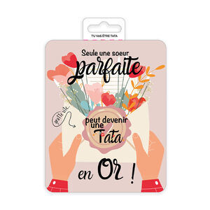 Carte à gratter "Tu vas être tata !" 