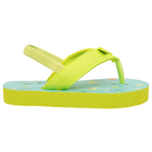 Tongs imprimé fantaisie et badge dinosaures pour bébé garçon 