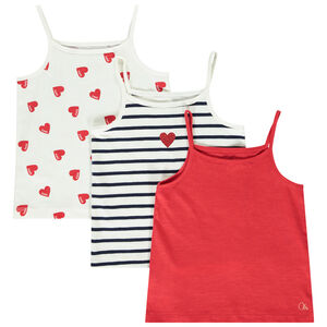 Lot de 3 débardeurs fantaisies pour fille  