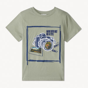 T-shirt manches courtes photoprint renard pour garçon 