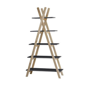 Etagère Tipi avec 5 planches Noir 