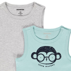 Lot de 2 débardeurs pour bébé garçon 