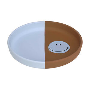 Assiette en silicone Happy Rascals Smile Sky Blue 