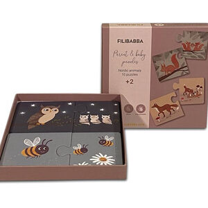 Set de 10 puzzles - maman et bébés - animaux Nordiques 
