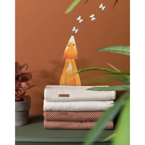 Couverture lit bébé Soft Sparkle - Ivoire/doré mêlé  