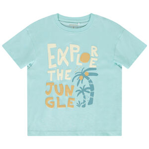 T-shirt manches courtes puff print textuel pour garçon 