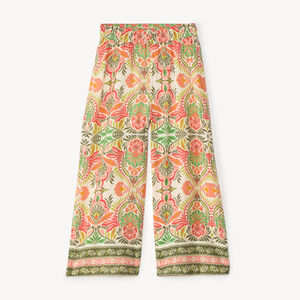 Pantalon large et fluide imprimé fantaisie pour fille 