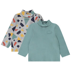 Sous-pull col roulé imprimé fantaisie pour bébé garçon 