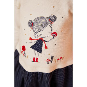 Robe 2 en 1 print fantaisie pour bébé fille 