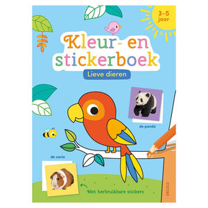 Livre NL Kleur- en stickerboek Lieve Dieren 3/5A 