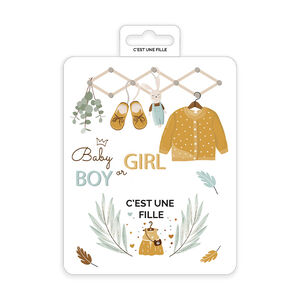 Carte à gratter "C’est une fille !" 