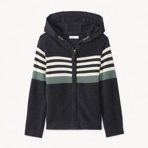 Gilet en tricot fantaisie effet color block pour garçon 