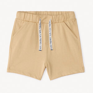 Bermuda en molleton uni pour bébé garçon 