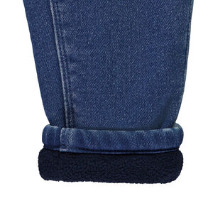 Jean avec doublure micropolaire et poche ludique pour bébé garçon 