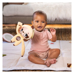 Hochet musical Paresseux avec clip d'attache Boho Chic 