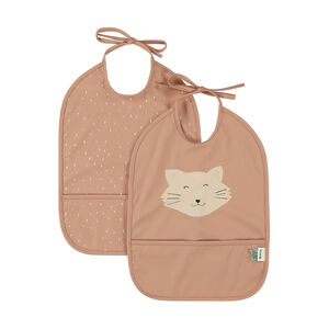 Lot de 2 bavoirs imperméables Mrs. Cat 