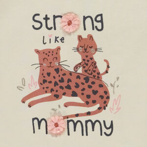 T-shirt manches longues motif animal pour bébé fille 