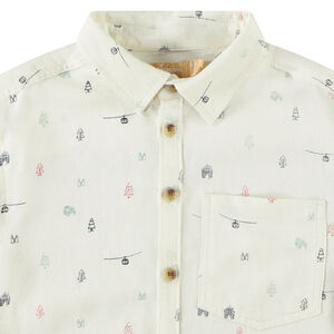 Chemise manches longues imprimé Noël pour garçon 