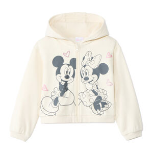 Gilet manches longues à capuche Minnie Disney pour fille  