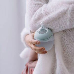 Biberon silicone 150 ml tétine débit lent Ivy Green 