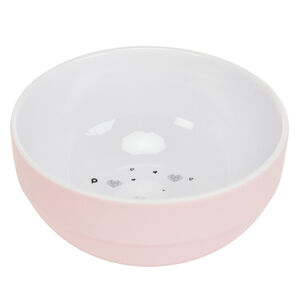 Bol en mélamine imprimé cœurs rose 