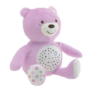 Ourson projecteur First Dreams Baby Bear - Rose 