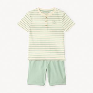Ensemble 2 pièces à rayures pour garçon 