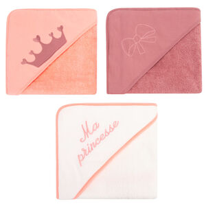 Lot de 3 capes de bain Princesse 