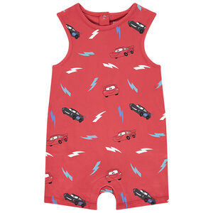 Combinaison courte imprimé Cars Disney pour bébé garçon  