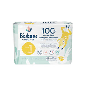 Pack de 28 couches écologiques taille 1 (2 à 5 kg) 