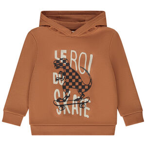Sweat à capuche molletonné print fantaisie pour garçon 