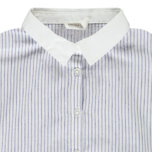 Chemisier manches courtes rayé à nouer pour fille 