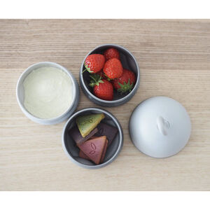 Boîte doseuse pour lait empilable Gris 