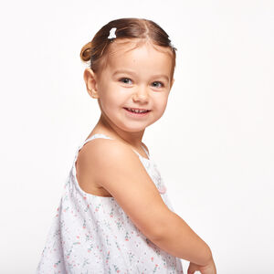 Robe en broderie anglaise imprimé fleurs pour bébé fille 