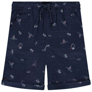 Bermuda imprimé marin pour bébé garçon 