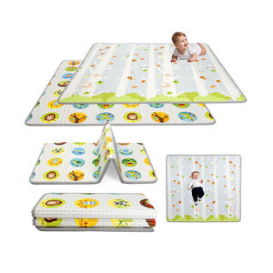 Tapis d'éveil XXL pliable et réversible 200 x 180 cm 