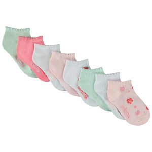 Lot de 8 paires de chaussettes courtes fantaisie pour bébé fille 