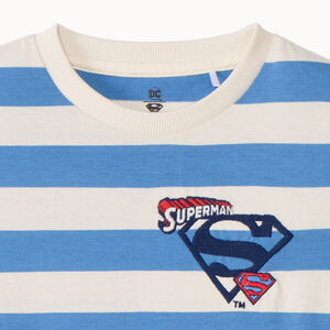 T-shirt manches courtes rayé Superman Warner pour garçon Main T-shirt manches courtes rayé Superman Warner pour garçon