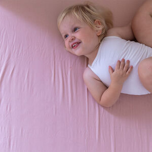 Drap housse 70X140cm Sunrise Orange 