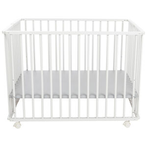 Parc pliable en bois Pocket blanc 