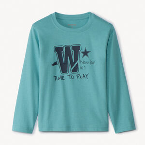 T-shirt manches longues printé pour garçon 