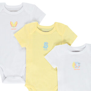 Lot de 7 bodies manches courtes fantaisies pour bébé  