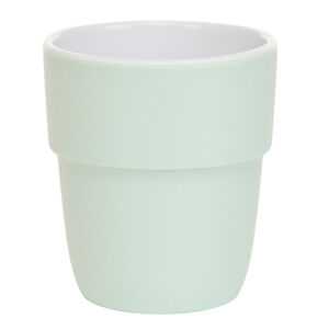 Gobelet en mélamine motif cœurs vert 