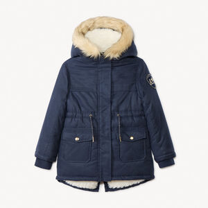 Parka déperlante à capuche effet fourrure pour fille 