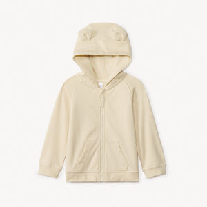 Gilet molleton à capuche ourson pour bébé garçon 